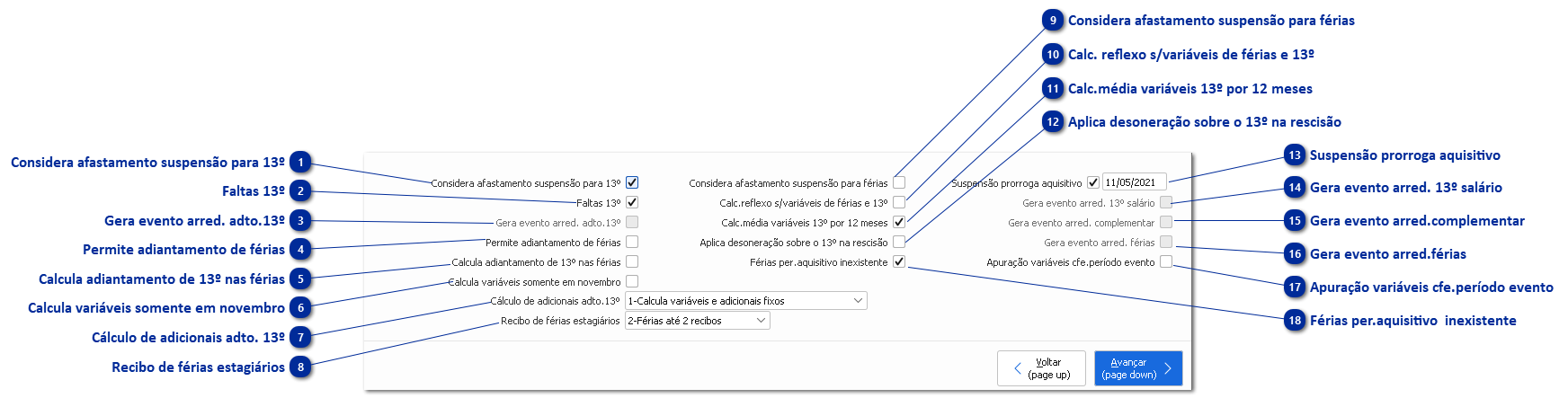 Botão Dados p/ Cálculo