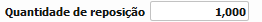 27. Quantidade de reposição