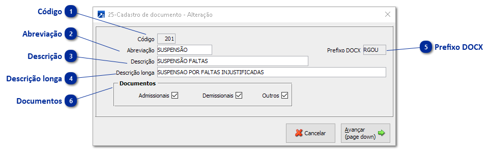 Cadastro de Formulário