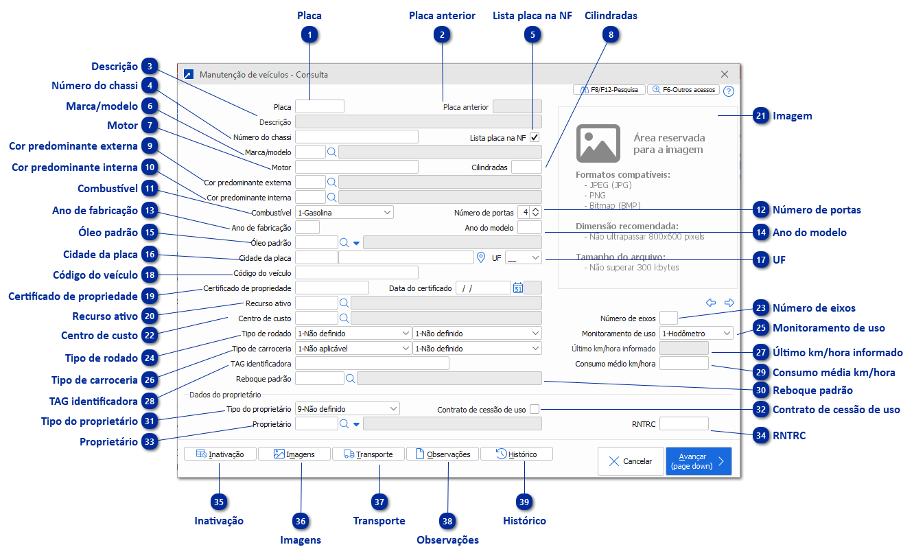 Cadastro de Veículos