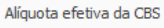 5. Alíquota efetiva da CBS