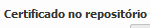 3. Certificado no repositório