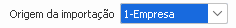 1. Origem da importação