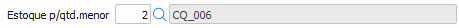 9. Estoque p/qtd.menor
