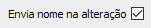 1. Envia nome na alteração