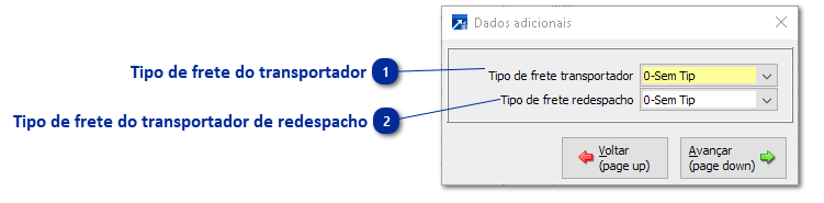 Cfg.Integração - Transportador