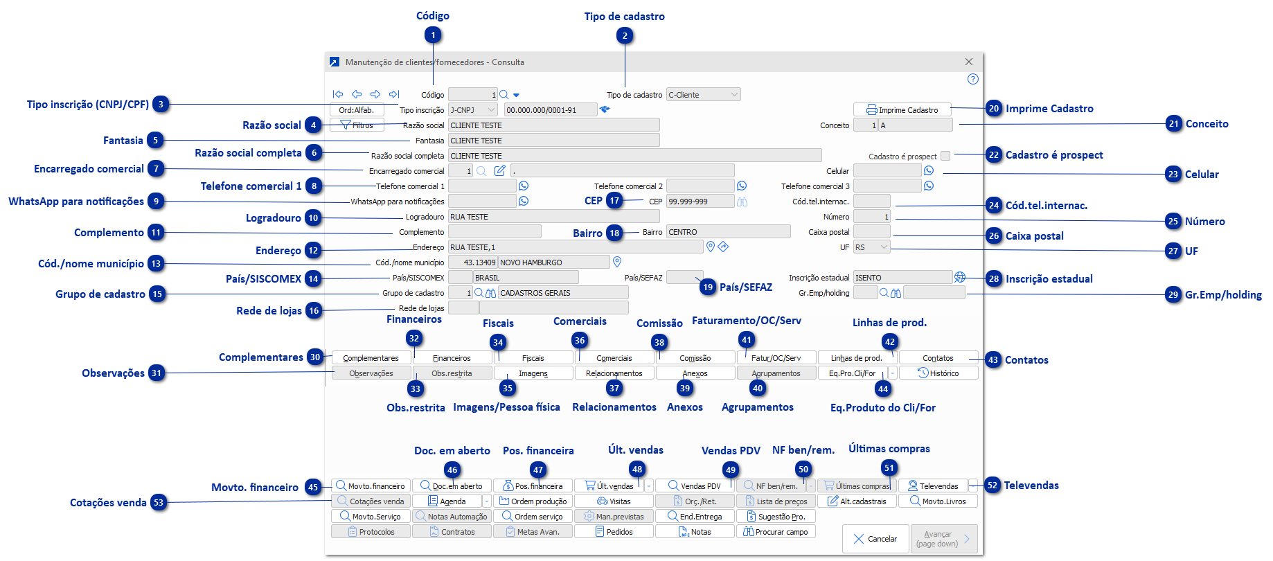 Clientes e Fornecedores