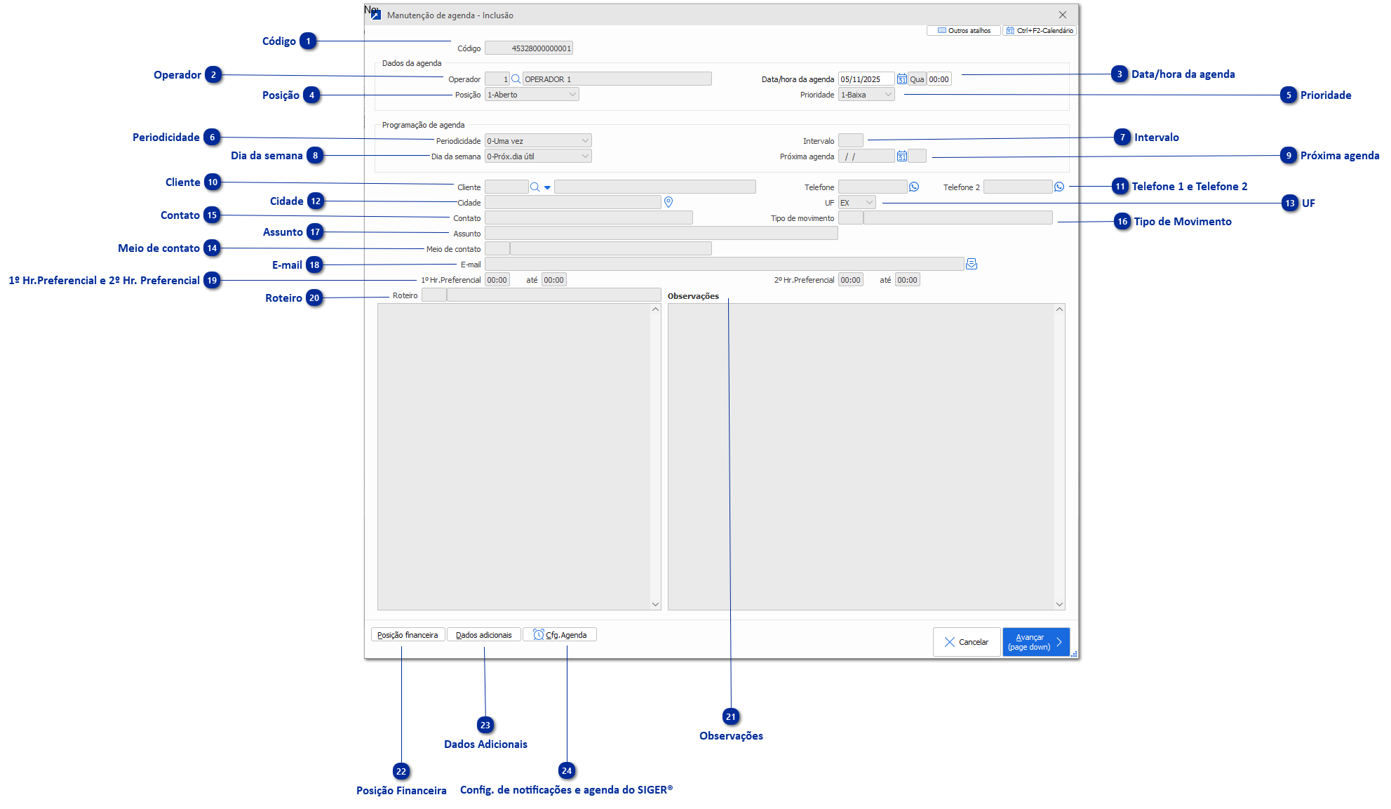 Como Criar um Agendamento