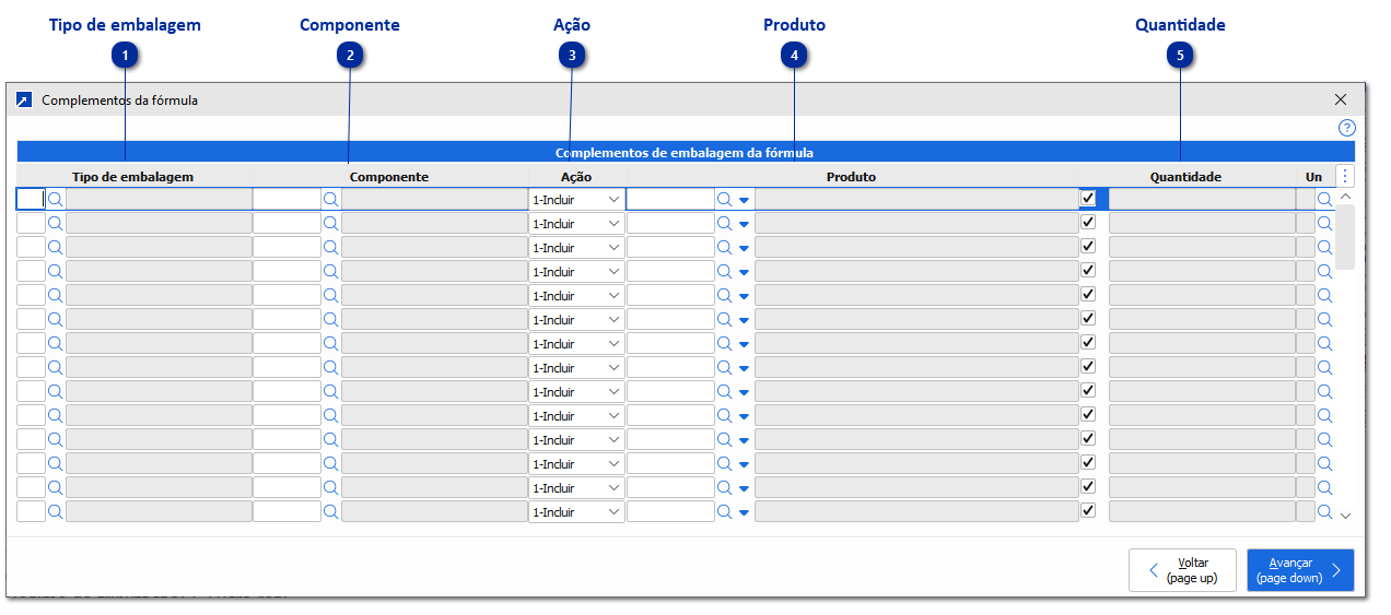 Complementos de embalagem