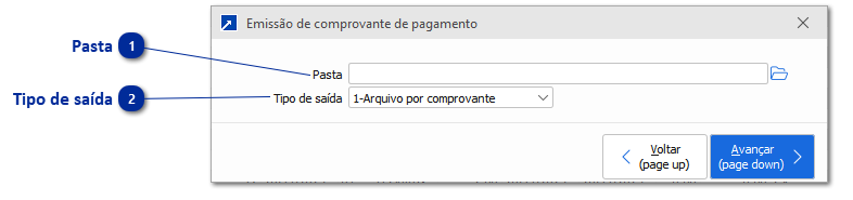 Comprovante de pagamento