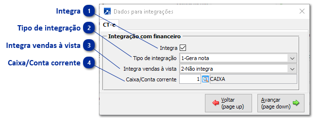 Configurações das Integrações da Empresa do Módulo Transporte e Logística