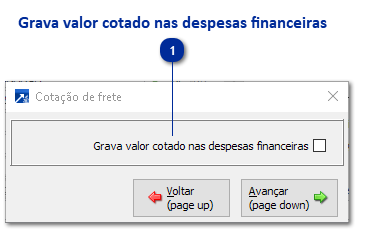Configurações da Empresa para Cotação de Fretes do Módulo Transporte e Logística