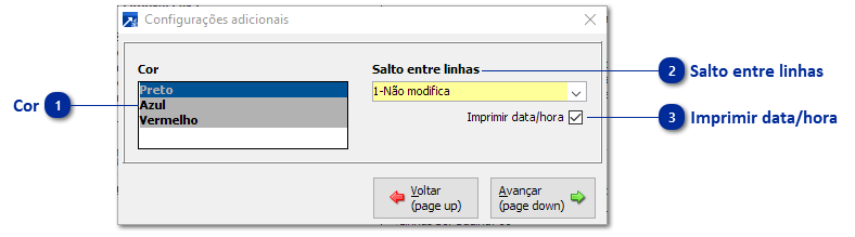 Configurações de Impressão