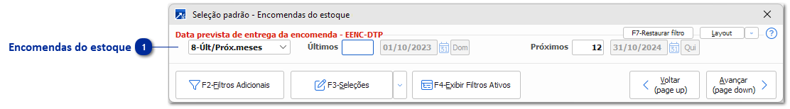 Geração de cotas de vendas conforme encomendas