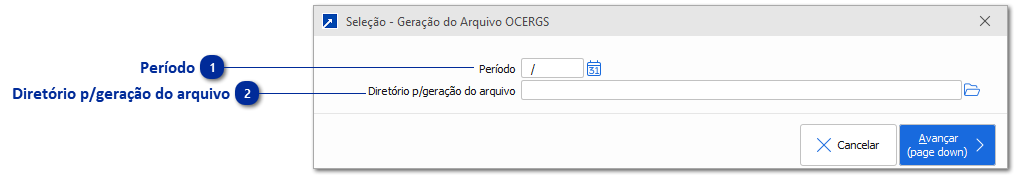 Geração do Arquivo OCERGS