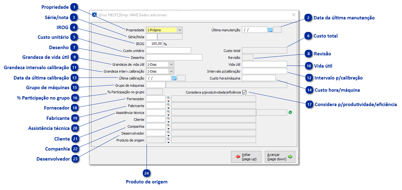 Dados Adicionais - Recurso