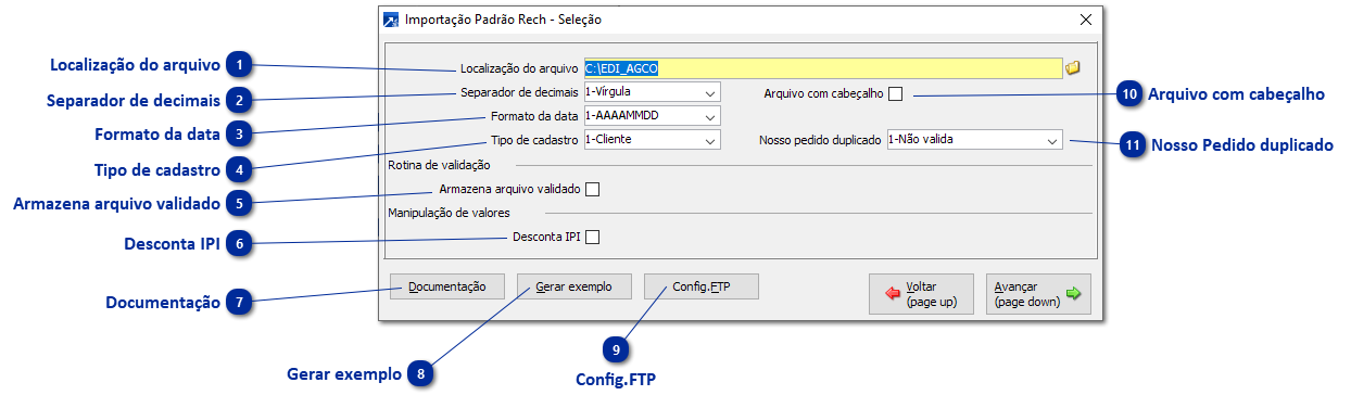 Validação dos Arquivos 