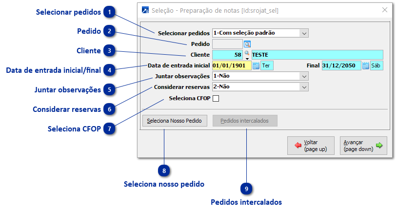 Emitindo o Retorno do Beneficiamento em Notas Separadas 
