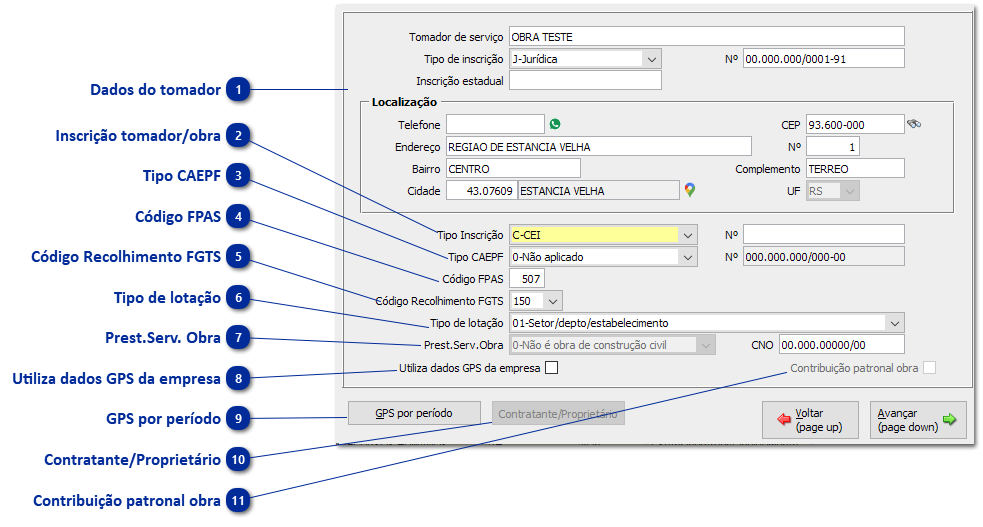 Empresa Tomador/Obra