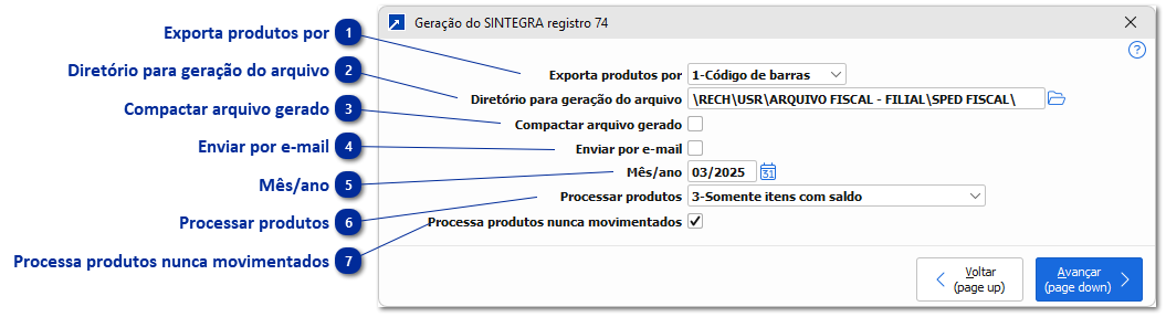 Gera Arquivo SINTEGRA