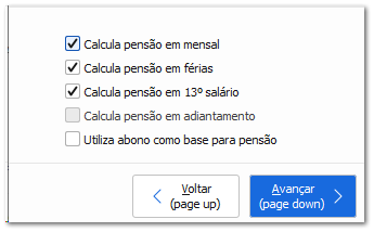 Evento de Pensão Alimentícia