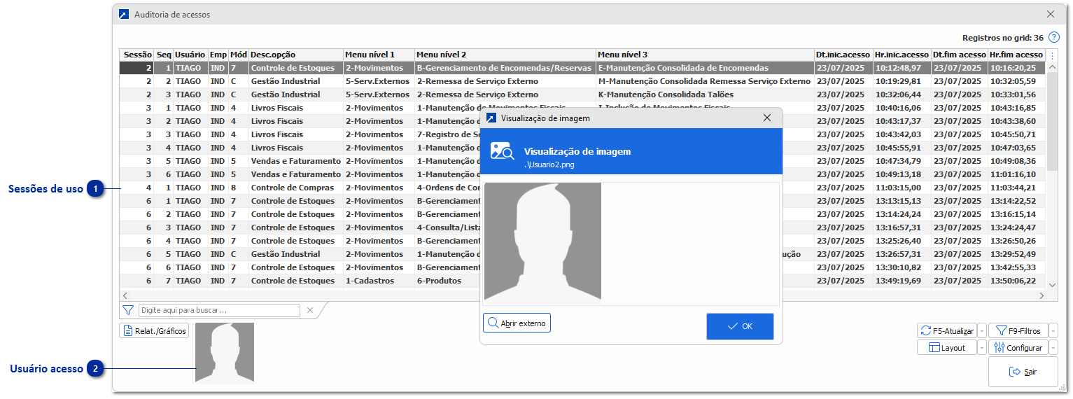 Auditoria de Acessos