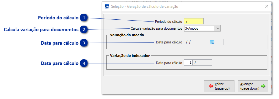 Geração da Variação Monetária