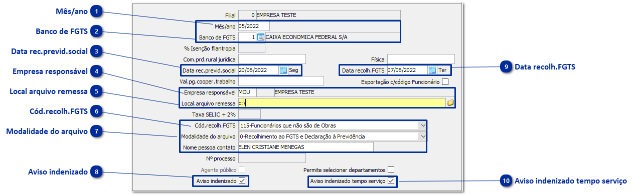 Geração SEFIP/GRRF