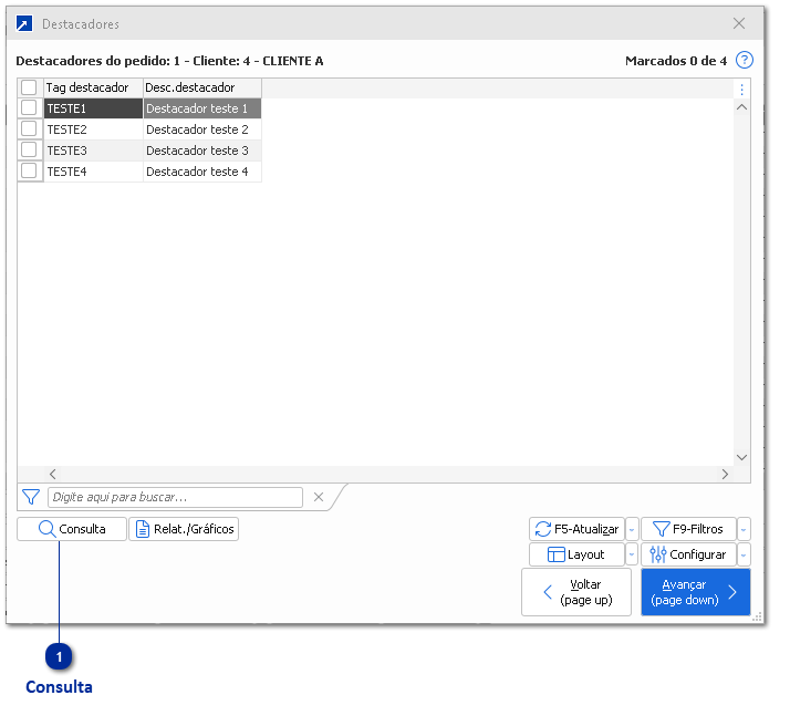 Grid de Destacadores