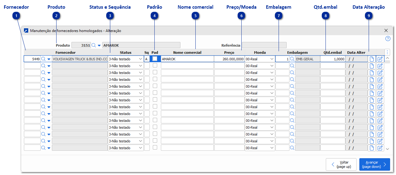 Homologação de Fornecedores