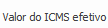 37. Valor do ICMS efetivo