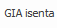 9. GIA isenta