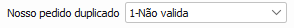 6. Nosso pedido duplicado