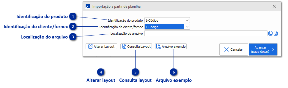 Importação de Planilha de Notas de Beneficiamento