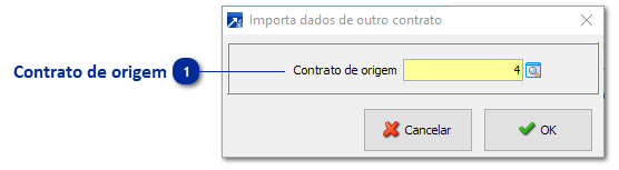 Importação de Dados de Outro Contrato