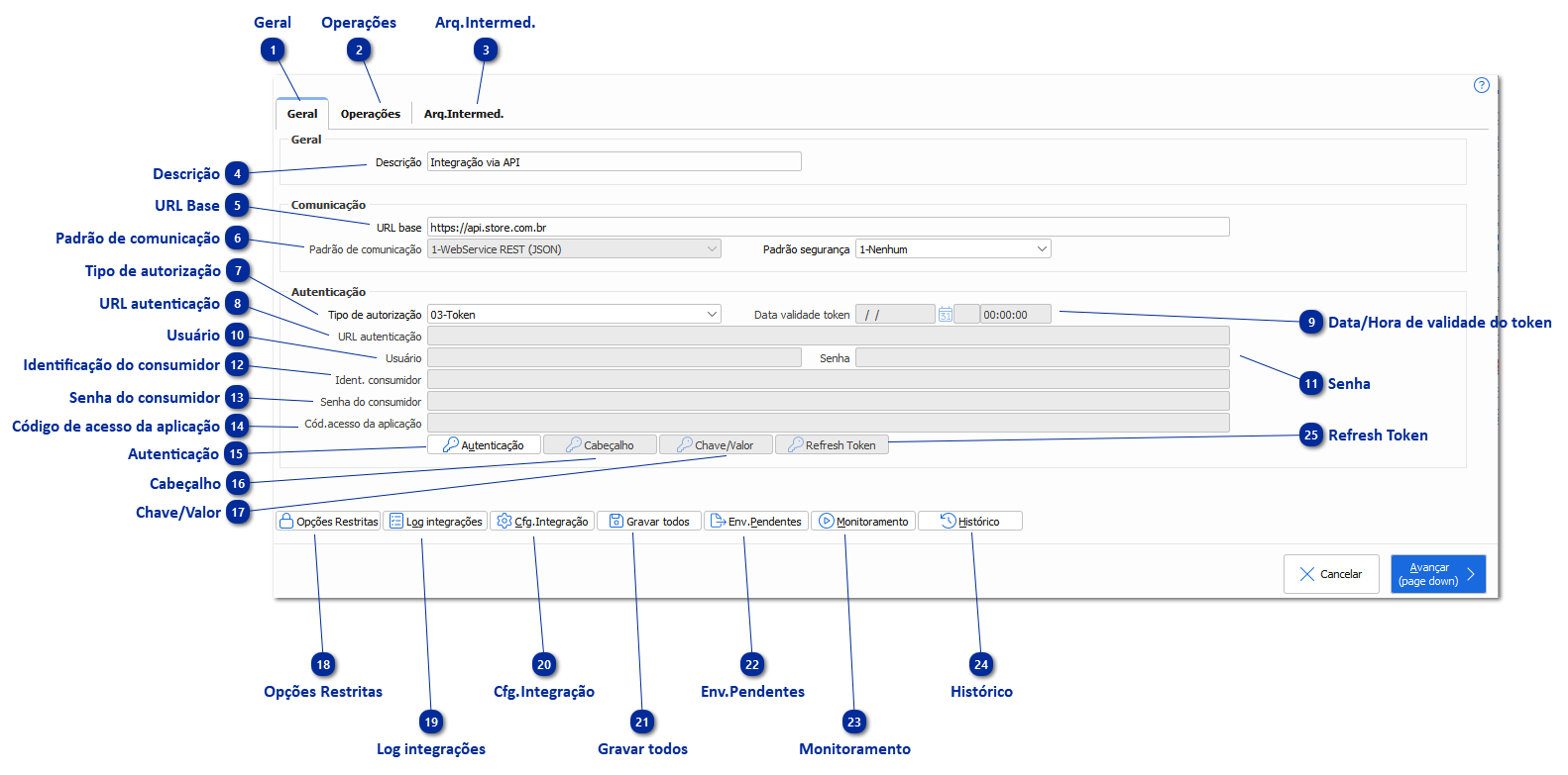 Configurações Gerais