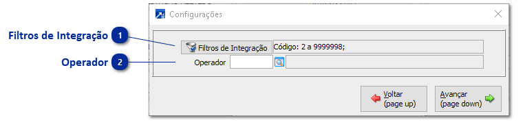 Configurações