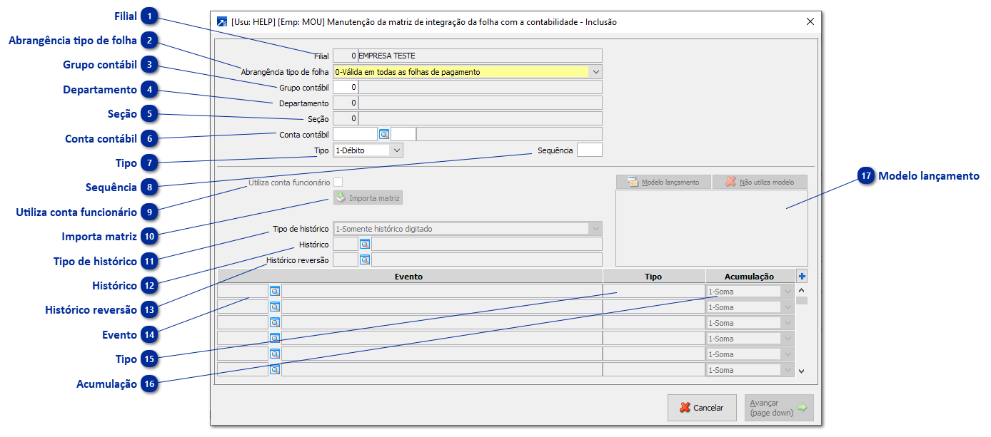 Integração Folha X Contabilidade