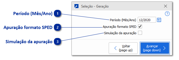 Gerar Apuração PIS/COFINS
