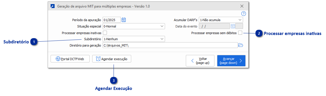 Geração do Arquivo MIT