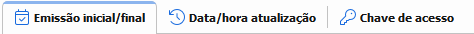 1. Abas para modo de consulta