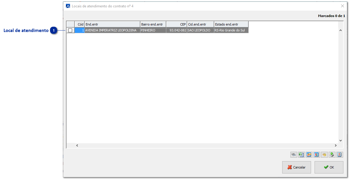 Locais de Atendimento