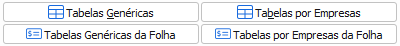 11. Tabelas Genéricas
Tabelas por Empresas
Tabelas Genéricas da Folha
Tabelas por Empresas da Folha