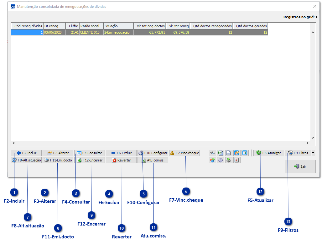 Manutenção Consolidada