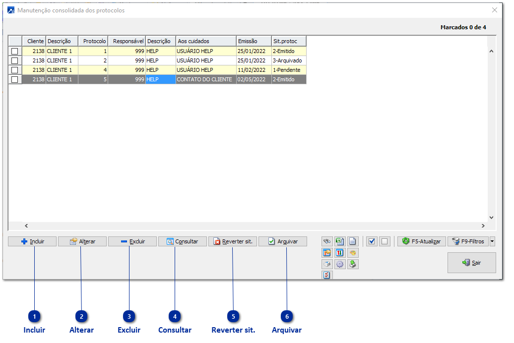 Manutenção Consolidada
