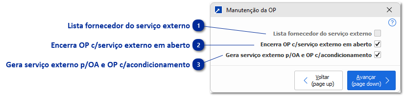 Configurações da Empresa - OP