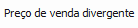 2. Preço de venda divergente