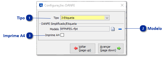 Configurações do DANF-e