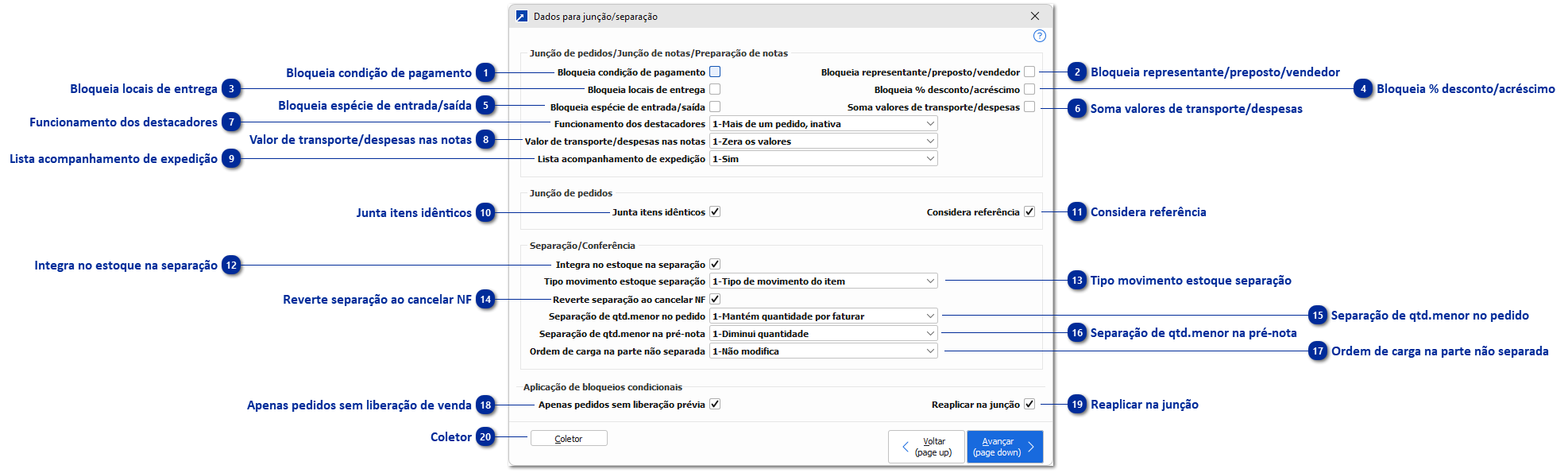 Junção/Separação