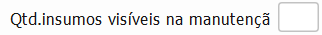 14. Qtd.insumos visíveis na manutenção
